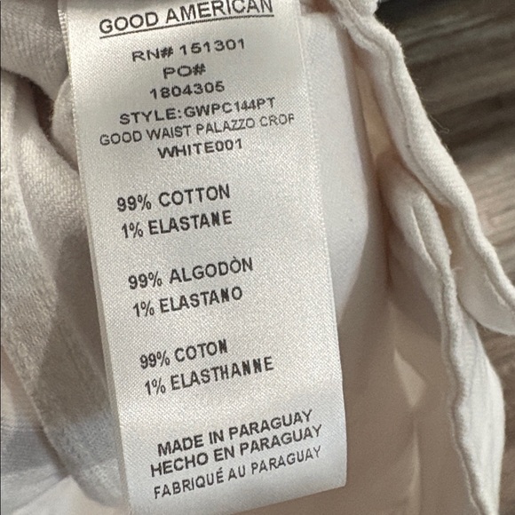 Good American Good Waist Palazzo White 12/31 NEW - Picture 8 of 9